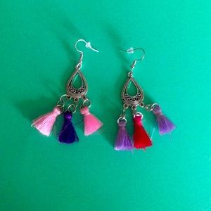 Handmade tassle earrings